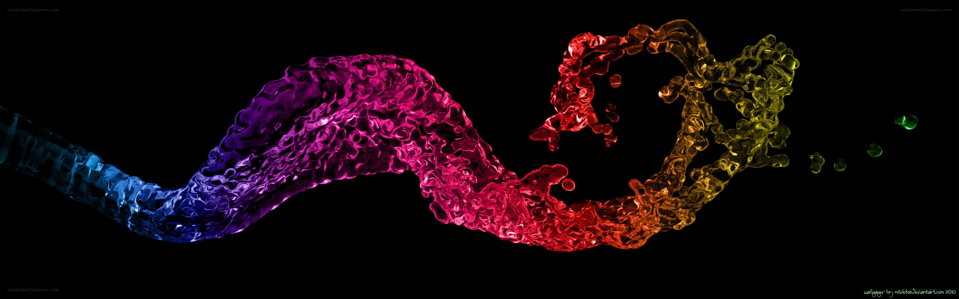colorful liquid wave