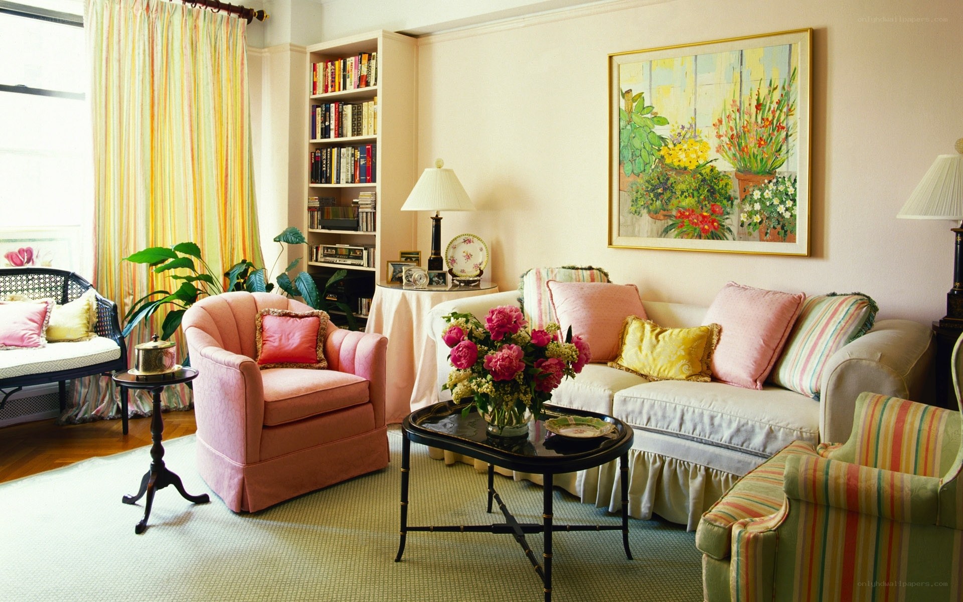 Colorful living room interior