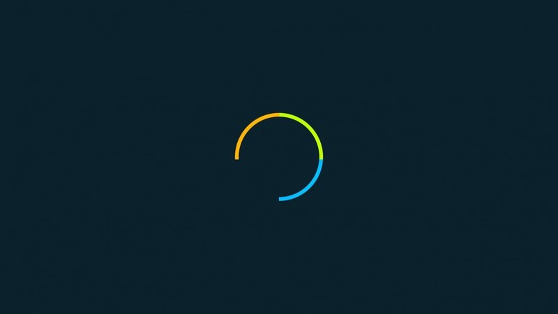 Colorful Loading Circle — Blue, Neutral, Minimalist