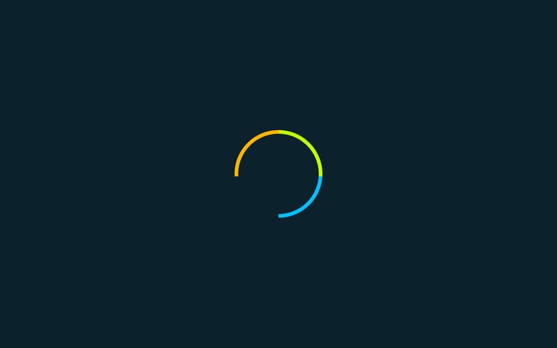 Colorful Loading Circle — Blue