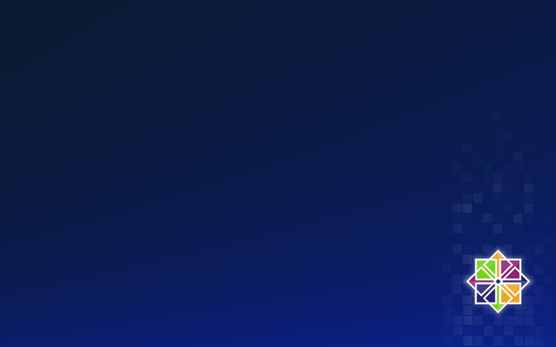 Colorful Logo on Blue