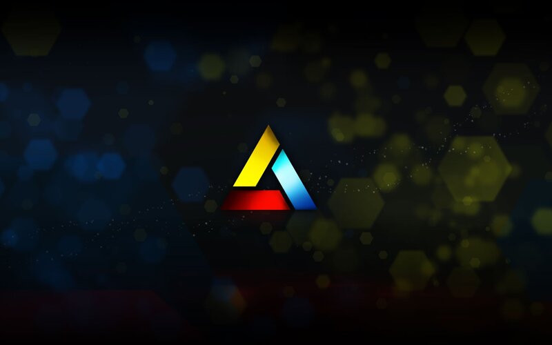 Colorful Logo on Dark Background