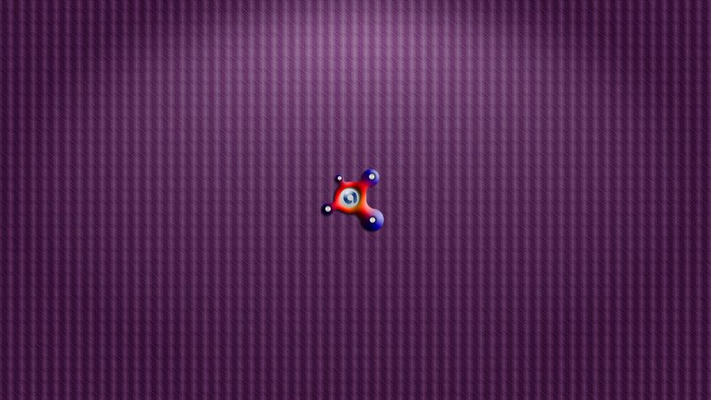 Colorful Logo on Purple