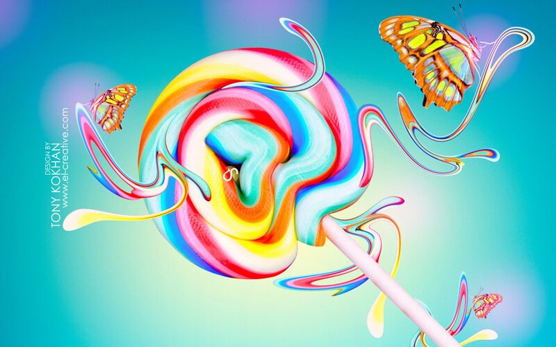 Colorful Lollipop Swirl