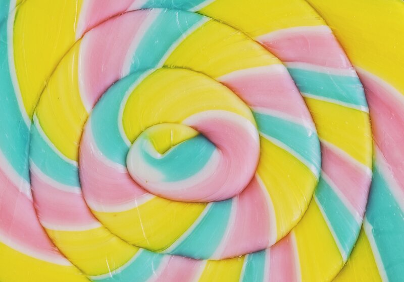 Colorful Lollipop Swirl — Yellow