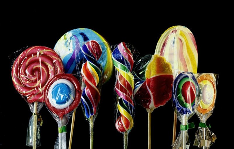 Colorful Lollipops — Red
