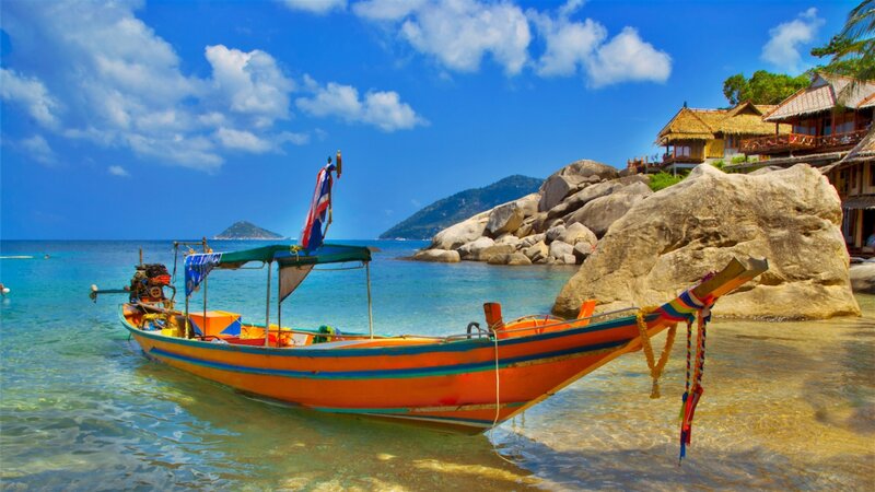 Colorful Longtail Boat