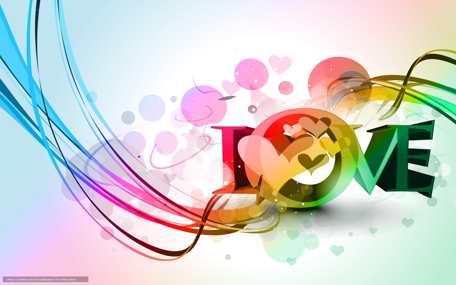 Colorful love design