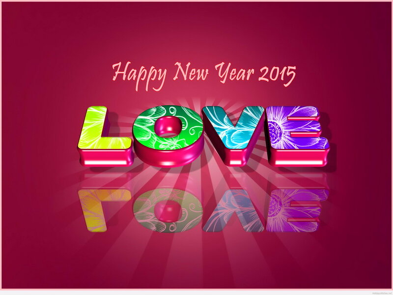 Colorful Love Text — Pink