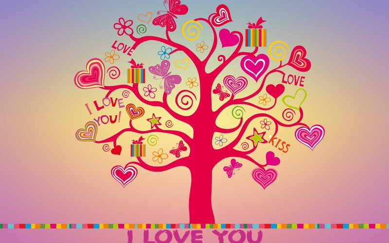 Colorful Love Tree