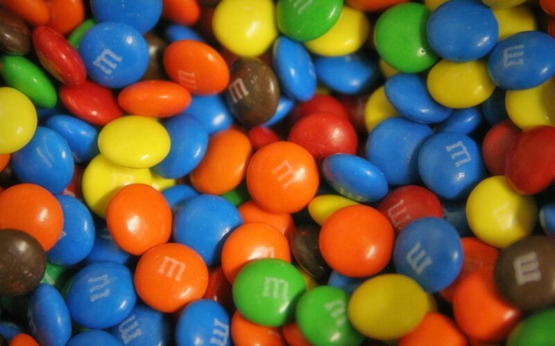 Colorful M&m Candies — Blue