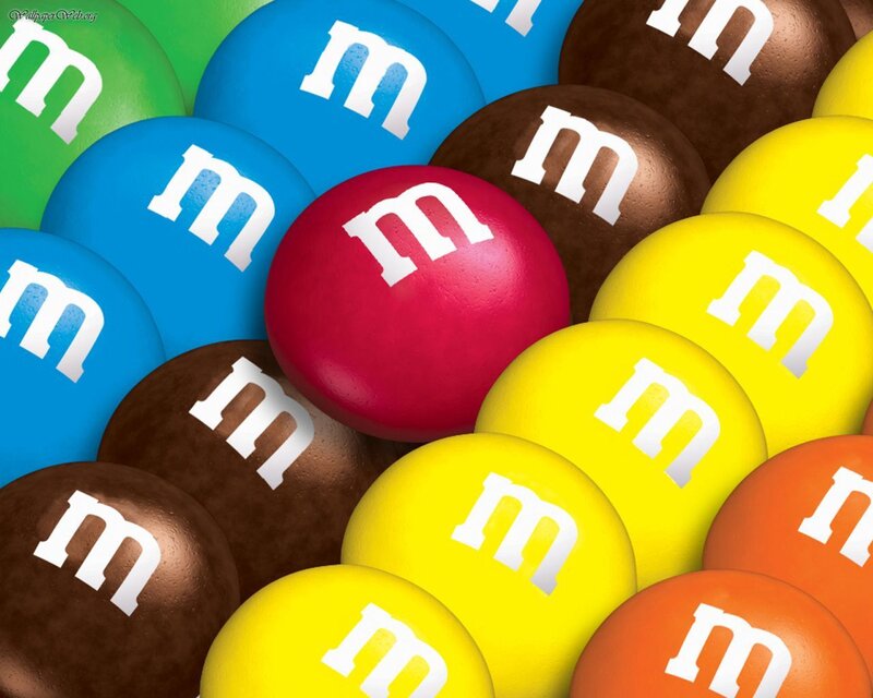 Colorful M&m Candies — Yellow