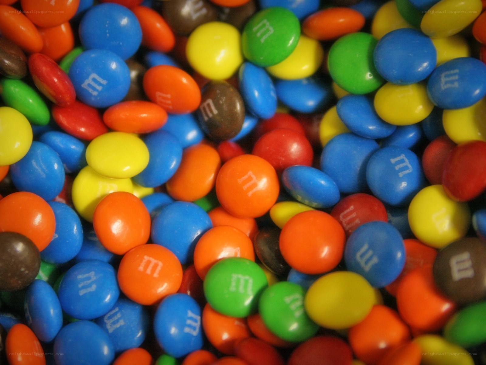Colorful M&M candies