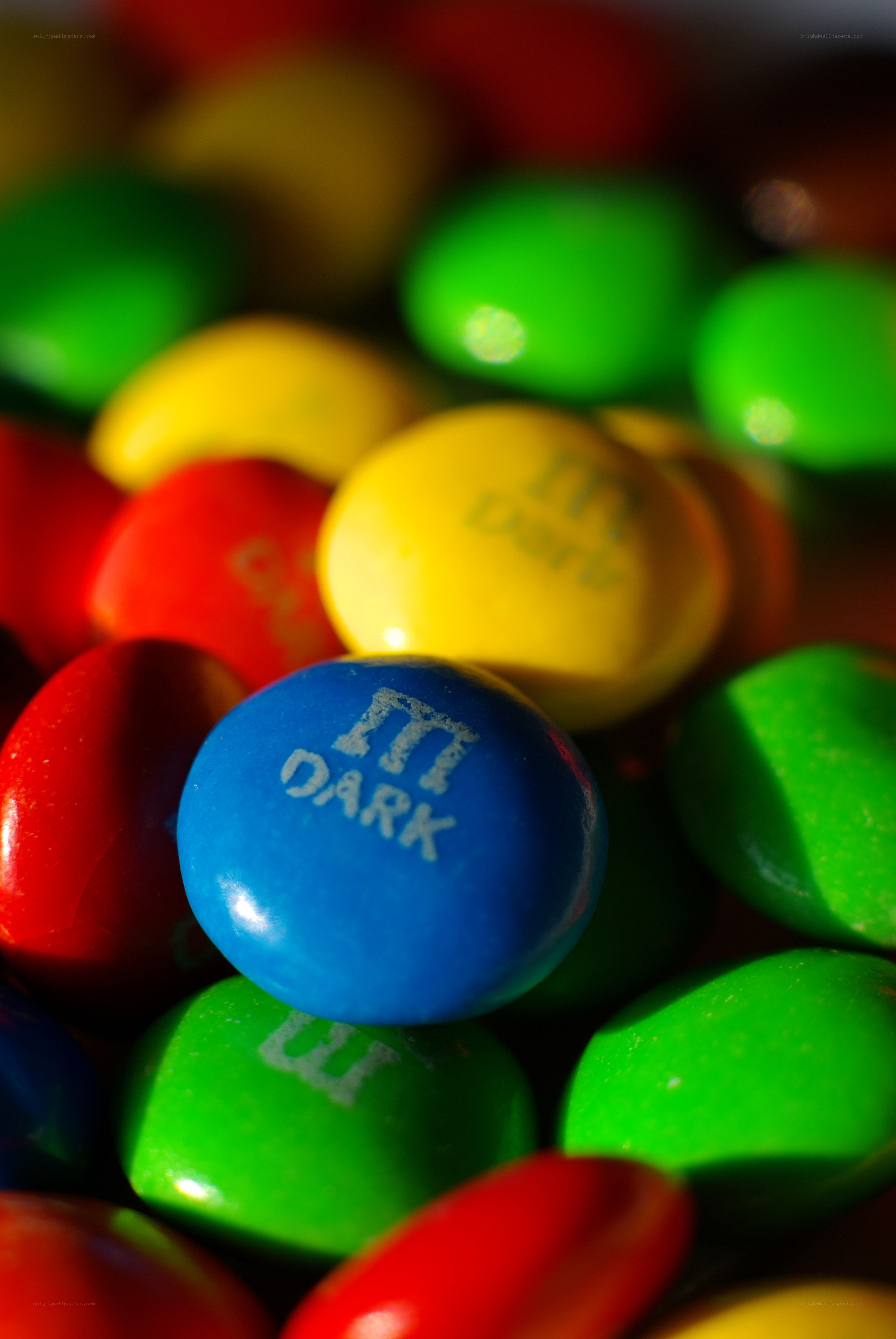 Colorful M&M's candies