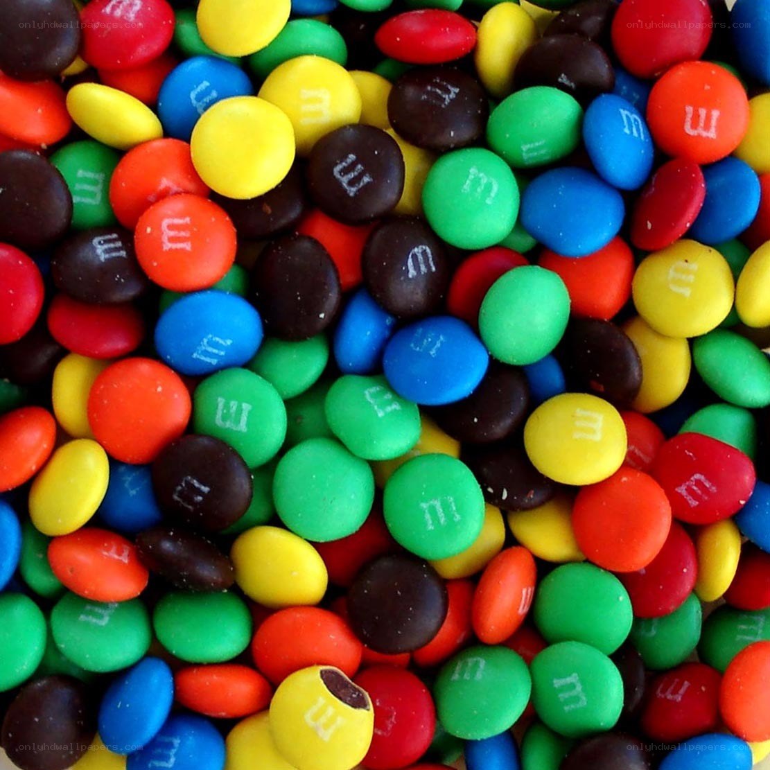 Colorful M&M's candies