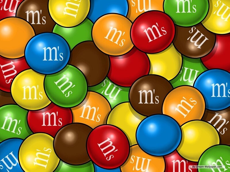 Colorful M&ms Candies