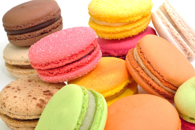 Colorful macarons assortment