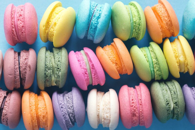 Colorful Macarons — Blue