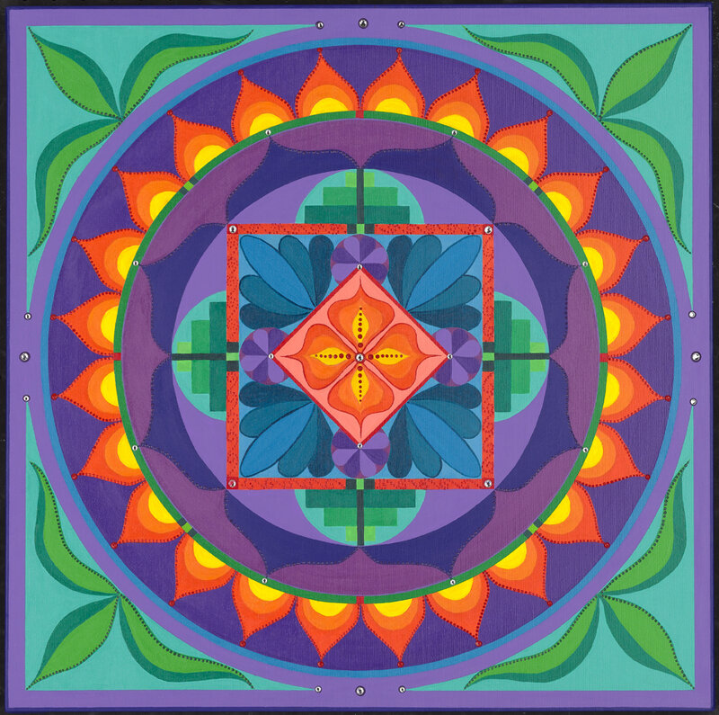 Colorful mandala artwork