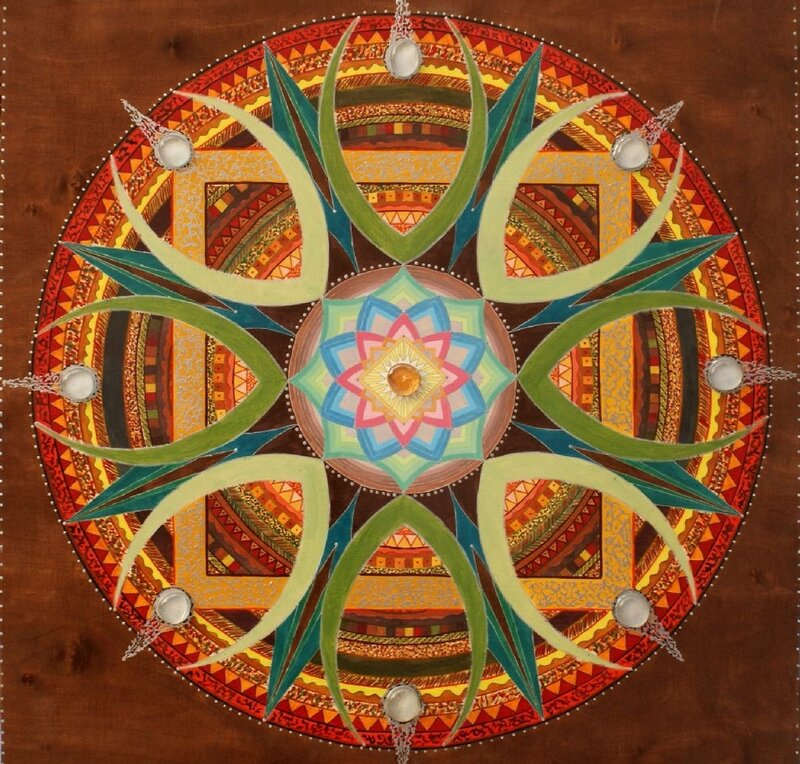 Colorful Mandala Artwork — Green, Calm