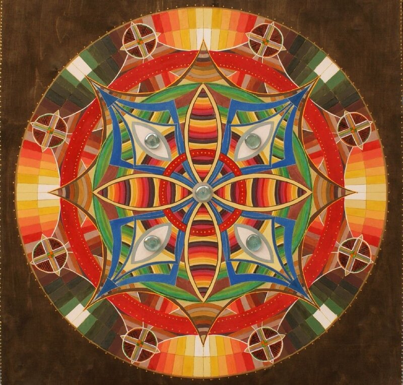 Colorful Mandala Artwork — Red