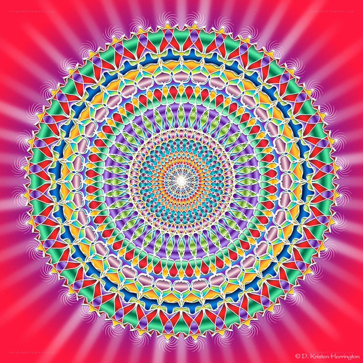 Colorful mandala design