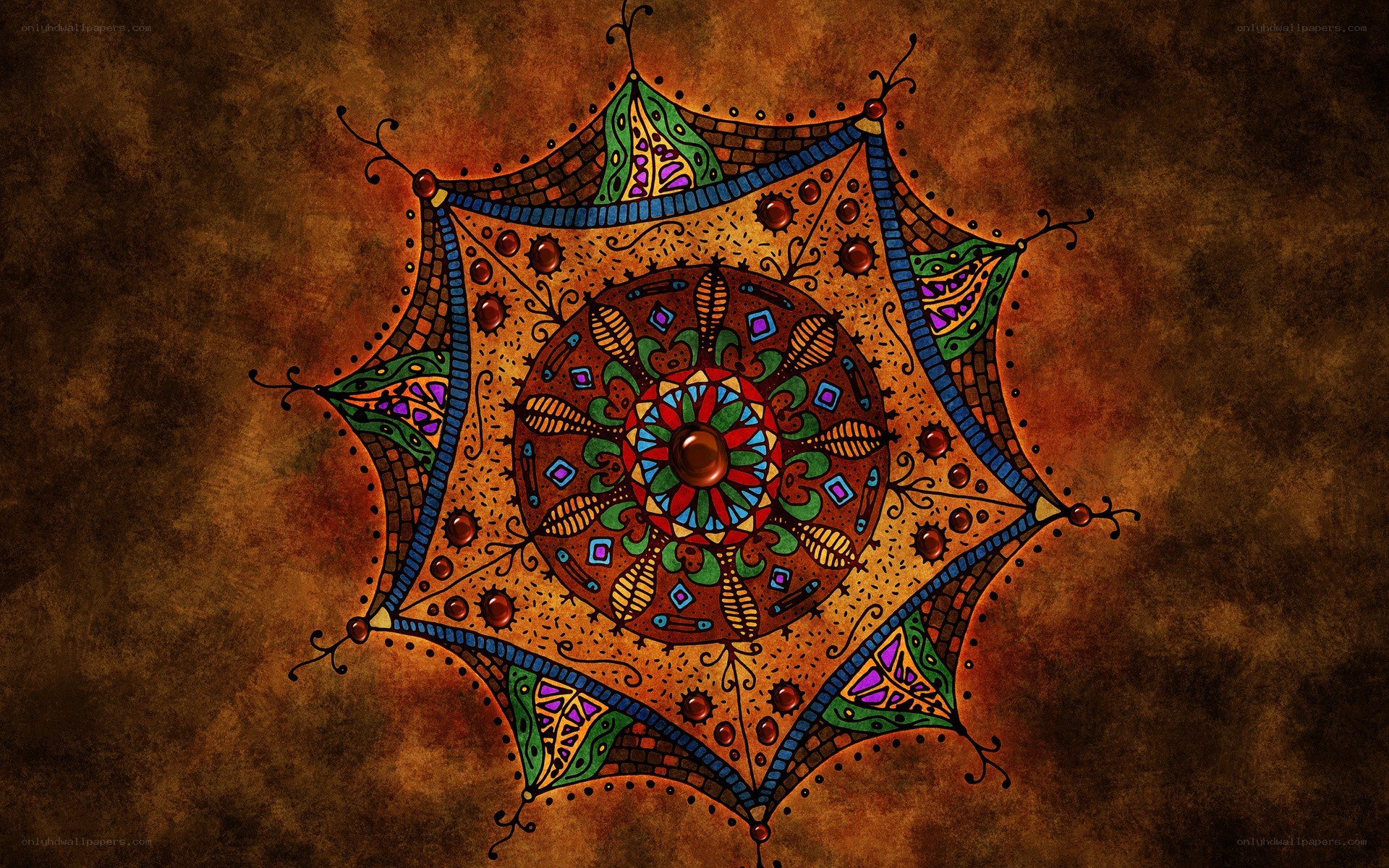 colorful mandala design