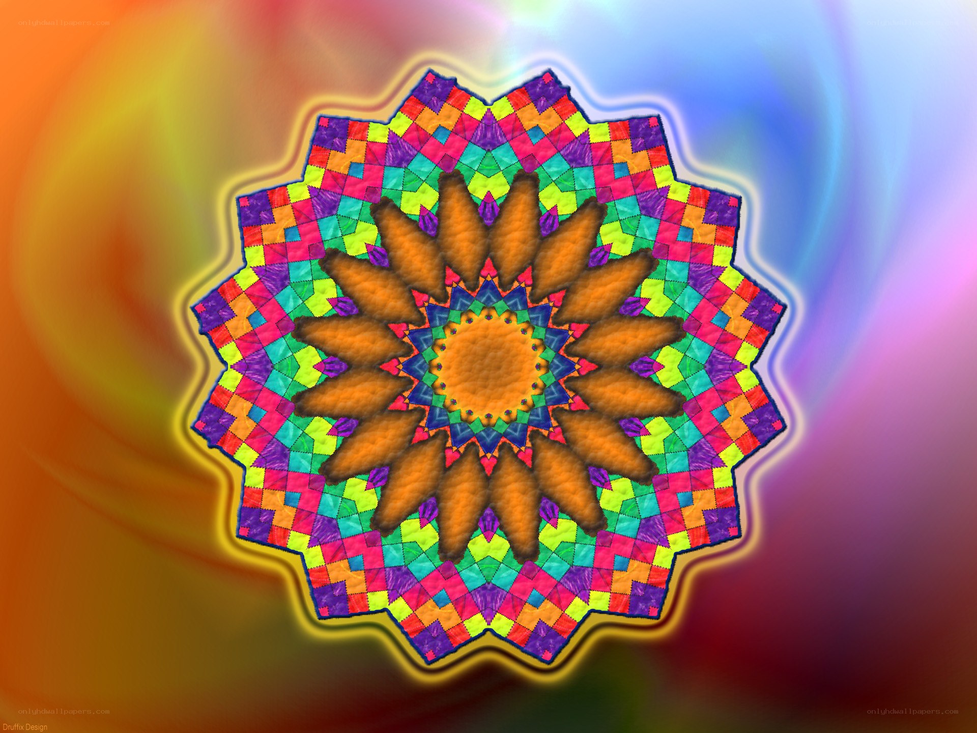 Colorful mandala design