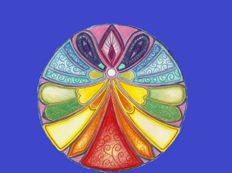 Colorful Mandala Design — Blue, Calm