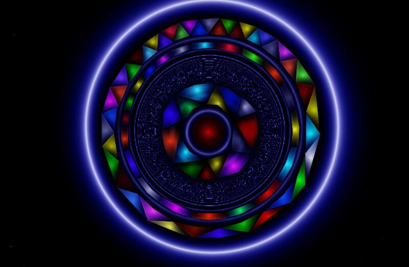 Colorful Mandala Design — Blue