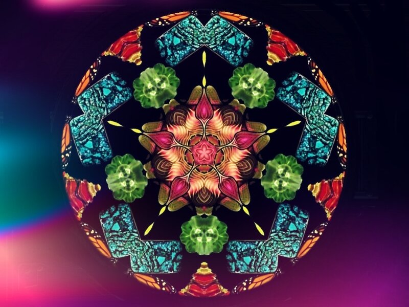 Colorful Mandala Design — Green, Vibrant