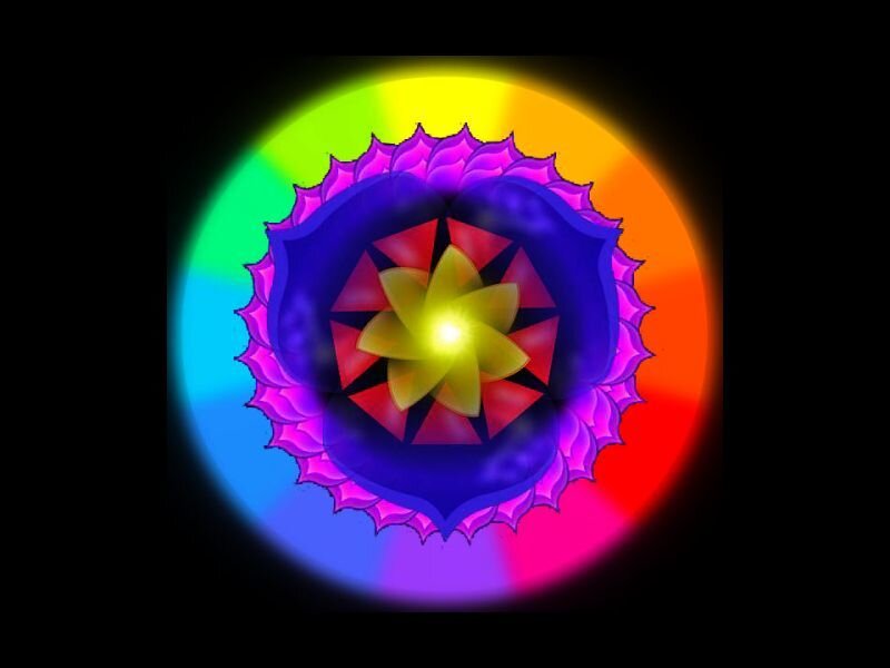 Colorful Mandala Design — Purple, Vibrant
