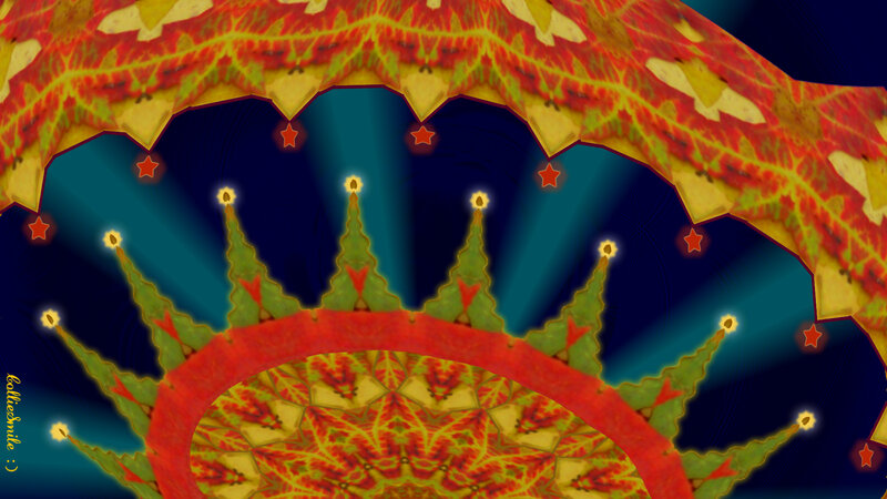 Colorful Mandala Design — Red