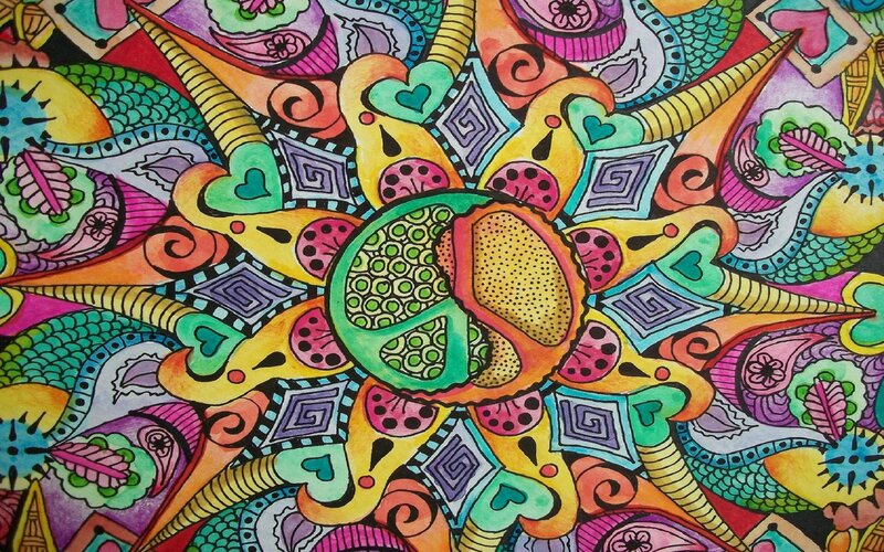 Colorful Mandala Drawing