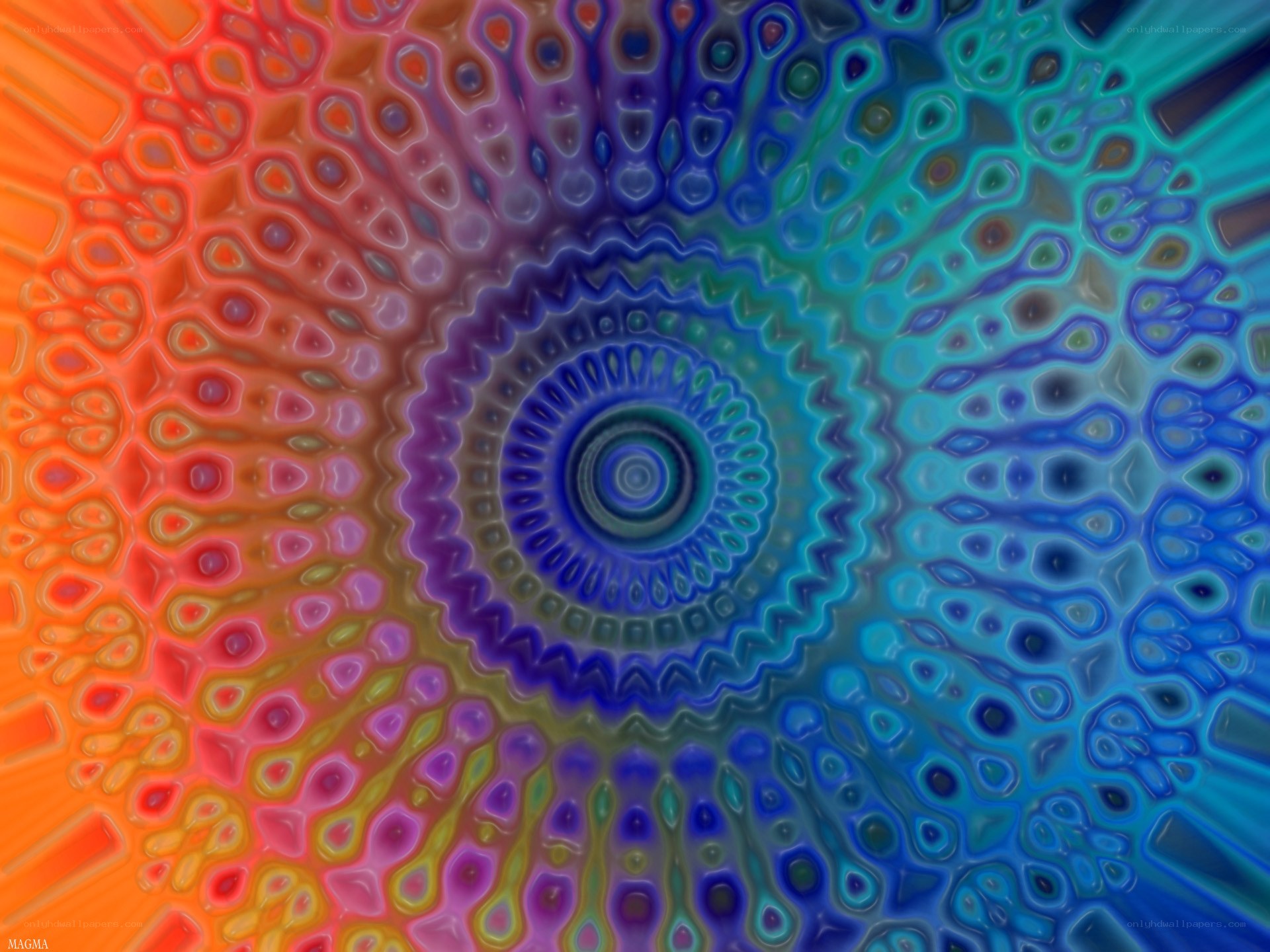 Colorful mandala pattern