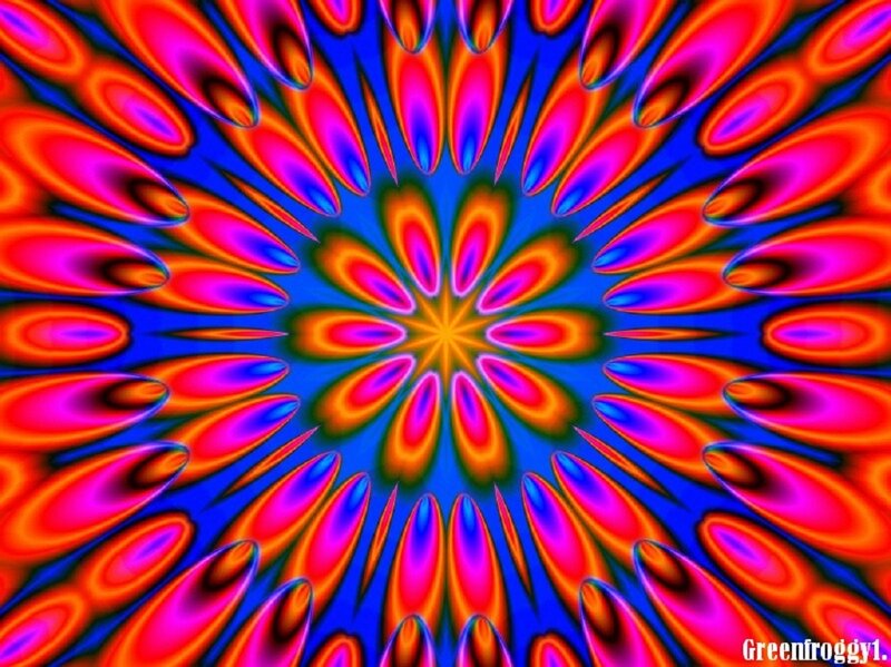 Colorful Mandala Pattern — Blue, Hypnotic, Abstract, Colors