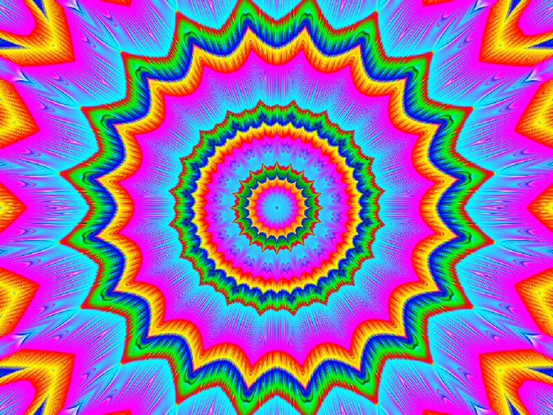Colorful Mandala Pattern — Pink, Hypnotic, Abstract, Colors, Circles