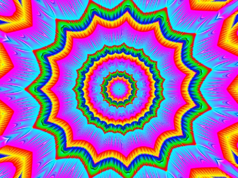 Colorful Mandala Pattern — Pink, Hypnotic, Abstract, Colors
