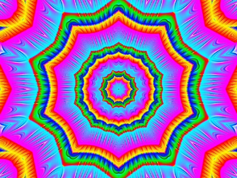 Colorful Mandala Pattern — Pink, Hypnotic, Abstract, Geometric