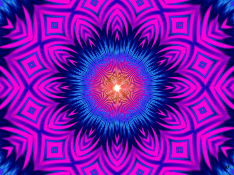 Colorful Mandala Pattern — Pink, Hypnotic, Abstract