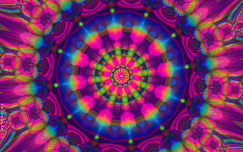 Colorful Mandala Pattern — Pink, Hypnotic