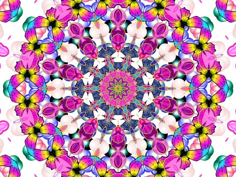 Colorful Mandala Pattern — Pink