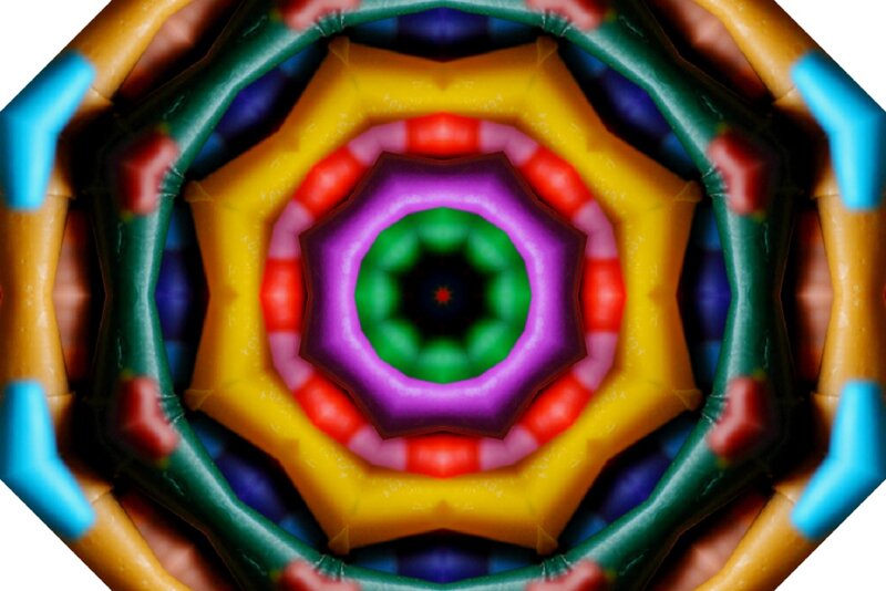Colorful Mandala Pattern — Purple, Hypnotic, Abstract, Geometric