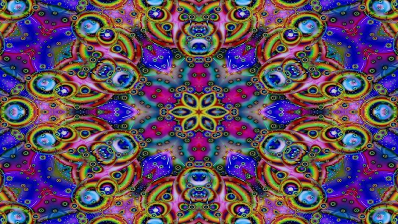 Colorful Mandala Pattern — Purple, Hypnotic, Digital Art