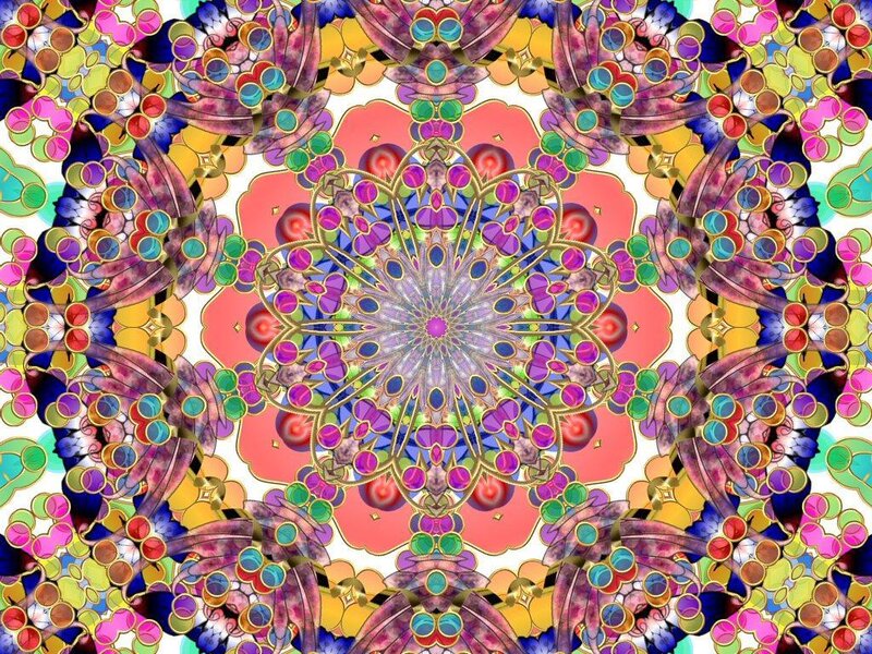 Colorful Mandala Pattern — Purple