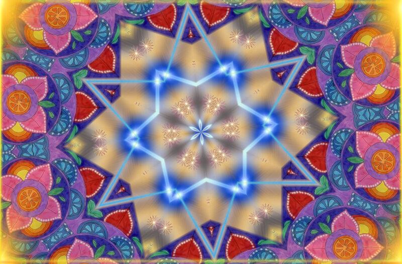 Colorful Mandala Pattern — Purple, Vibrant