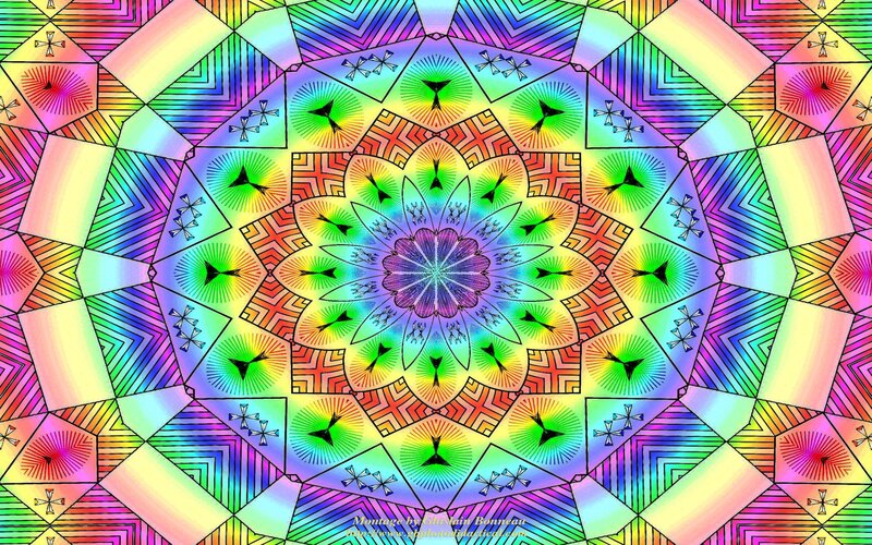 Colorful Mandala Pattern — Rainbow