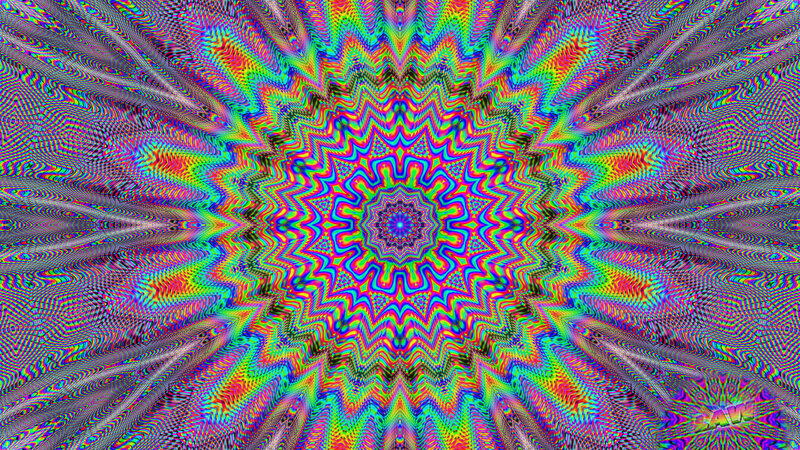 Colorful Mandala Pattern — Red, Hypnotic, Abstract, Colors, Symmetry
