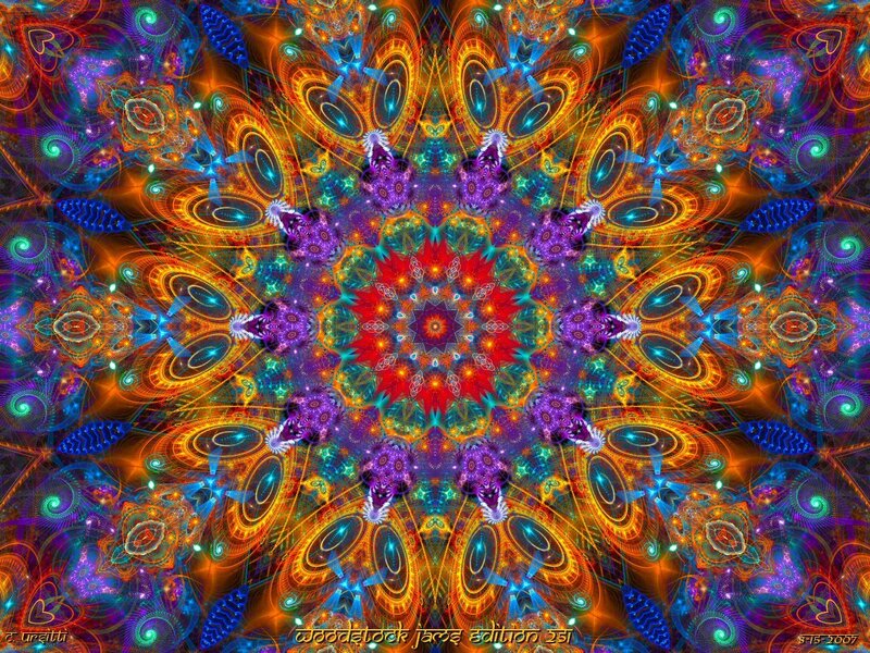 Colorful Mandala Pattern — Red