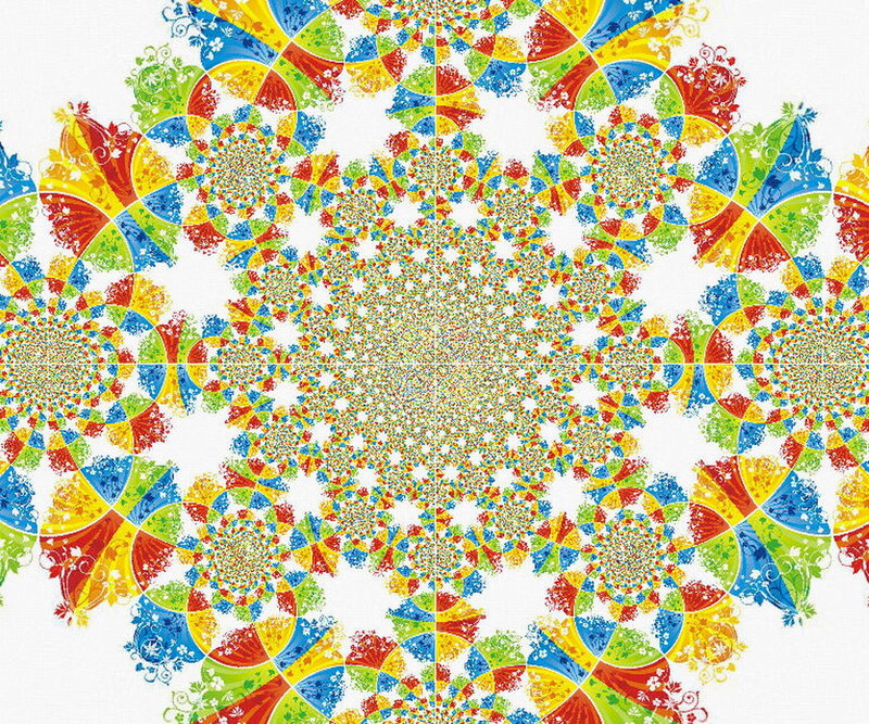 Colorful Mandala Pattern — Red, Vibrant